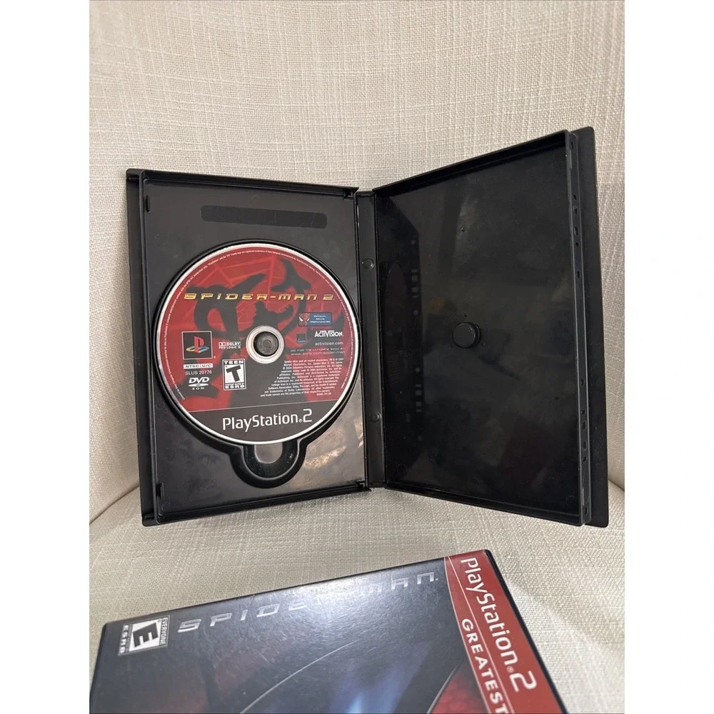 Spider-Man & Spider-Man 2 PS2 (Sony PlayStation 2) CIB Complete‎ Great Condition